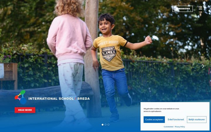 Screenshot of internationalschoolbreda.nl