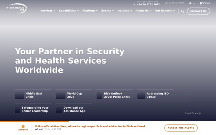 Screenshot of internationalsos.com