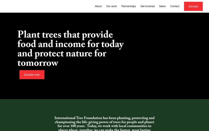 Screenshot of internationaltreefoundation.org