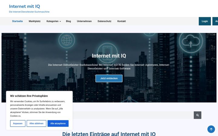 Screenshot of internet-mit-iq.de