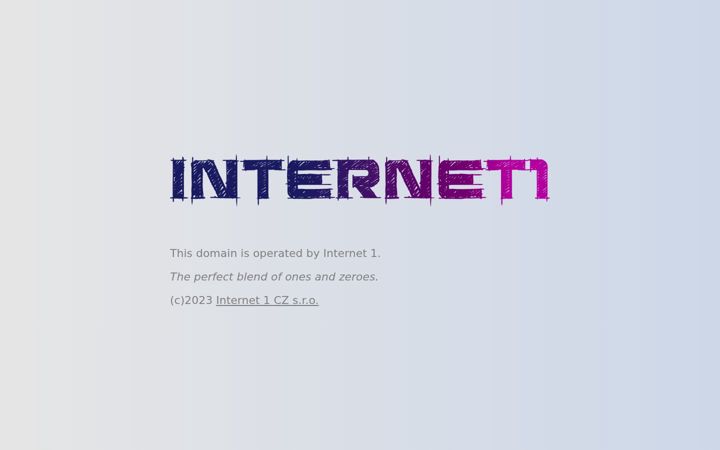 Screenshot of internet1.cz