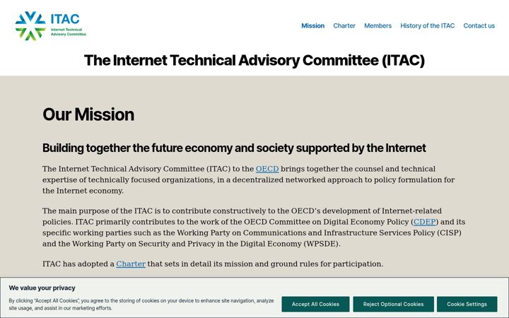 Screenshot of internetac.org