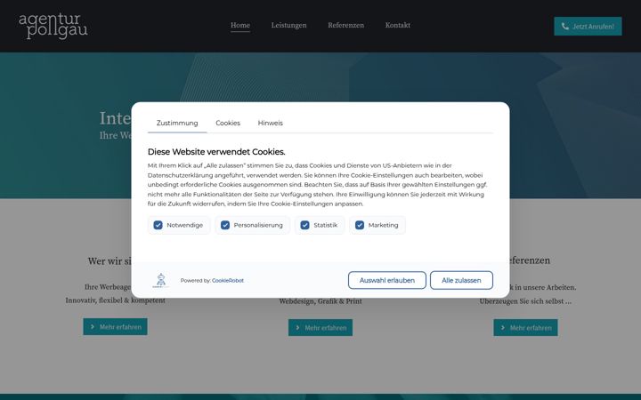 Screenshot of internetagentur-pongau.at