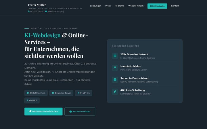 Screenshot of internetagentur.com