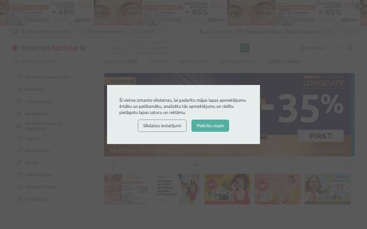 Screenshot of internetaptieka.lv