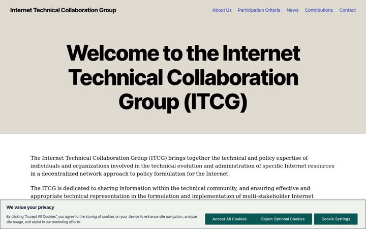 Screenshot of internetcollaboration.org