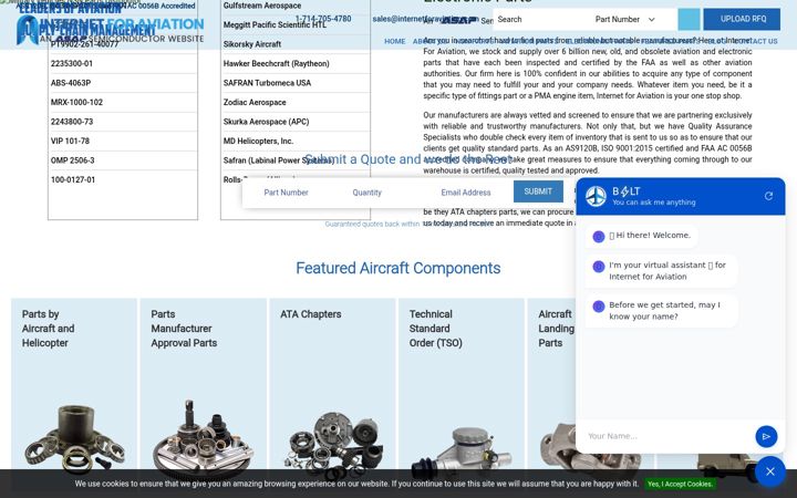 Screenshot of internetforaviation.com