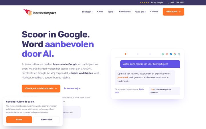 Screenshot of internetimpact.nl