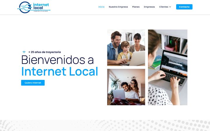 Screenshot of internetlocal.com.ar