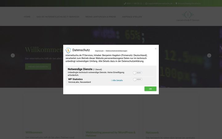 Screenshot of internetluchs.de