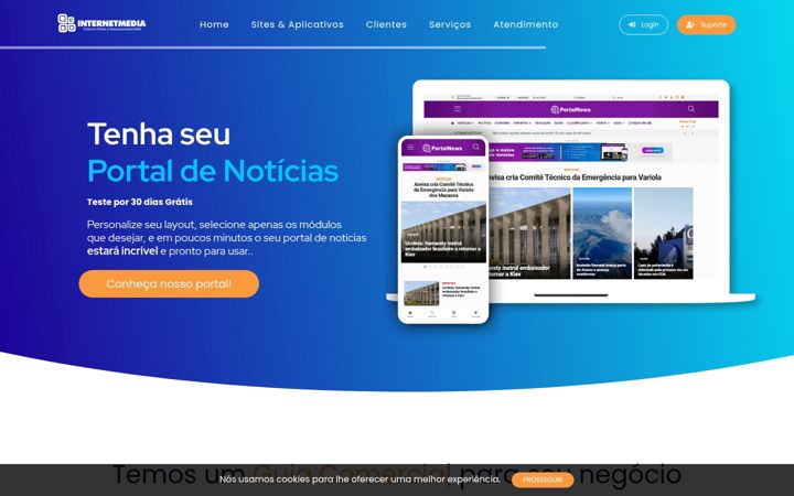 Screenshot of internetmedia.com.br