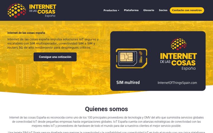 Screenshot of internetofthingsspain.com