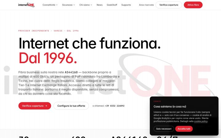 Screenshot of internetone.it