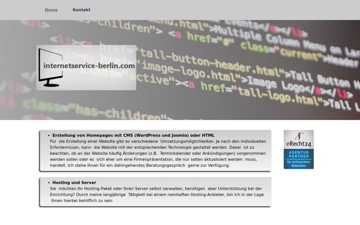 Screenshot of internetservice-berlin.com