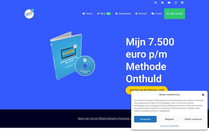 Screenshot of internetsuccesgids.nl
