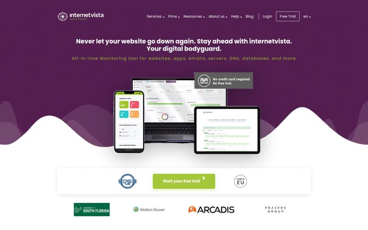 Screenshot of internetvista.com