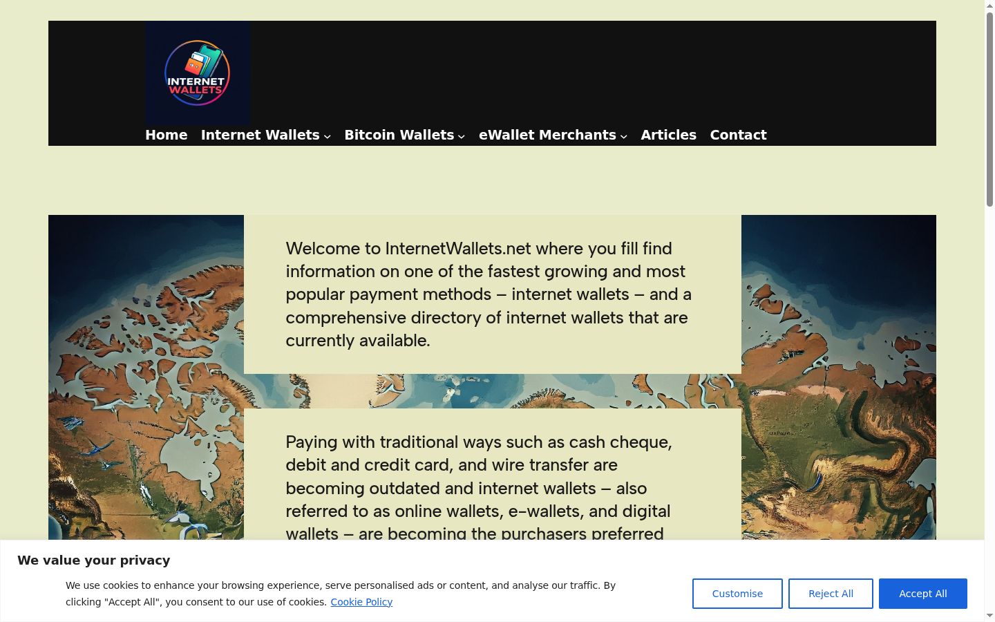 Screenshot des Einwilligungsbanners vor jeglicher Interaktion