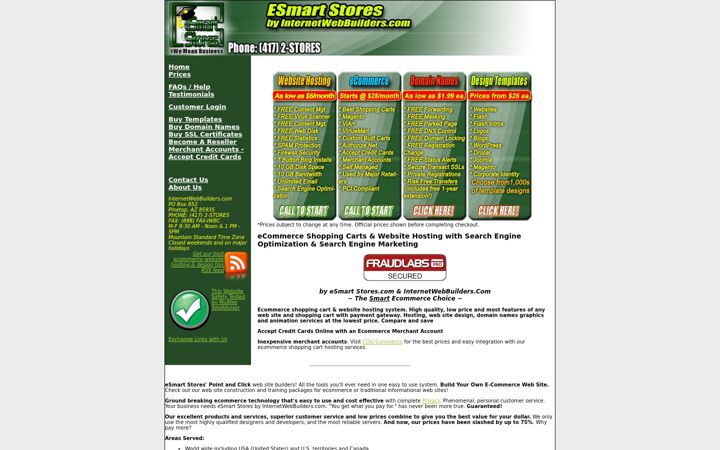 Screenshot of internetwebbuilders.com