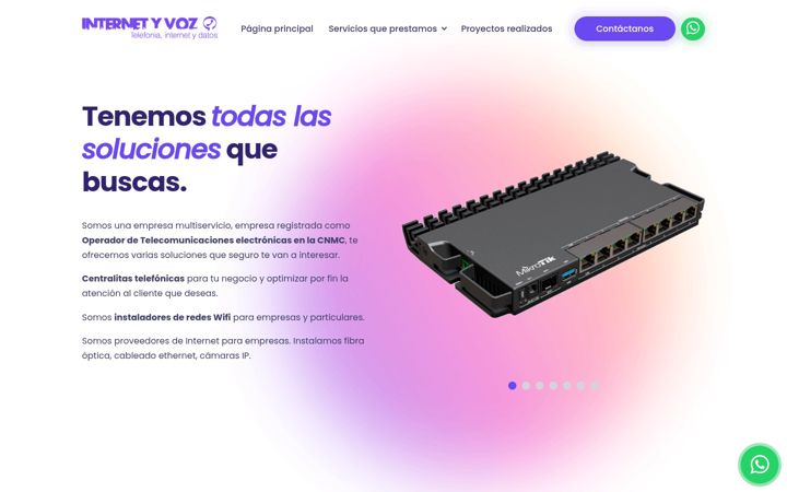Screenshot of internetyvoz.com