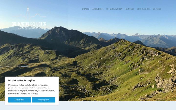 Screenshot of internist-in-pullach.de