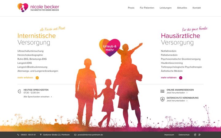 Screenshot of internist-pohlheim.de
