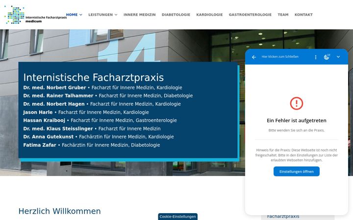 Screenshot of internisten-boeblingen.de