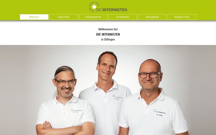Screenshot of internisten-dillingen.de