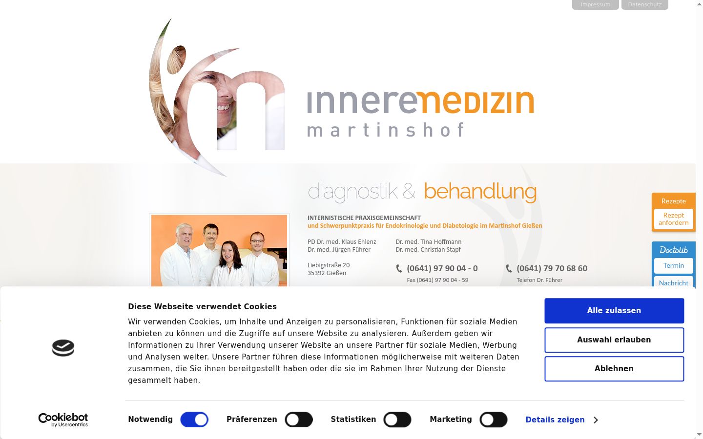 Képernyőkép a bármilyen interakció előtt megjelenő hozzájárulási bannerről