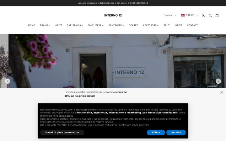 Screenshot of interno12shop.com