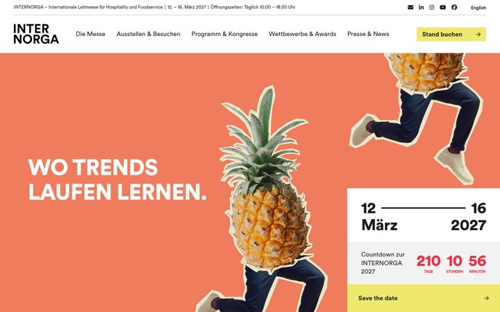 Screenshot of internorga.com