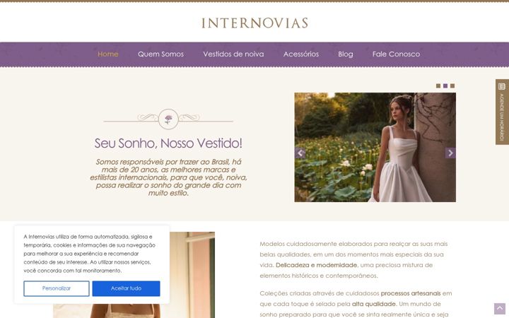 Screenshot of internovias.com.br