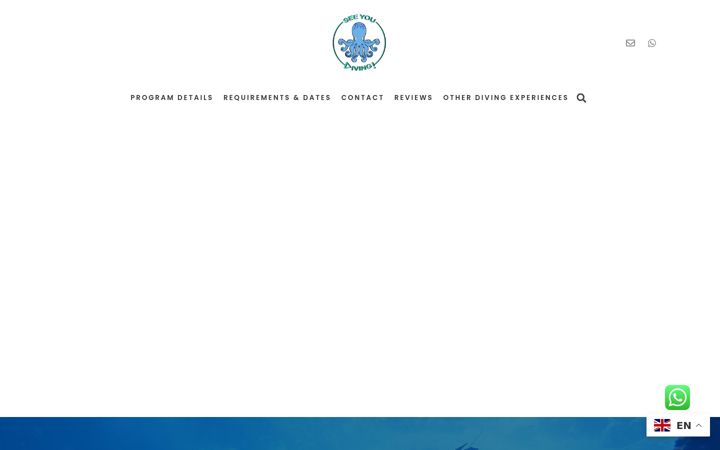 Screenshot of internshipseeyoudiving.com