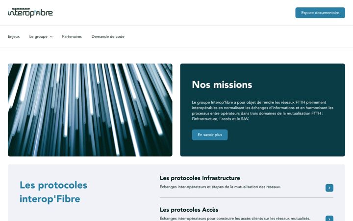 Screenshot of interop-fibre.fr