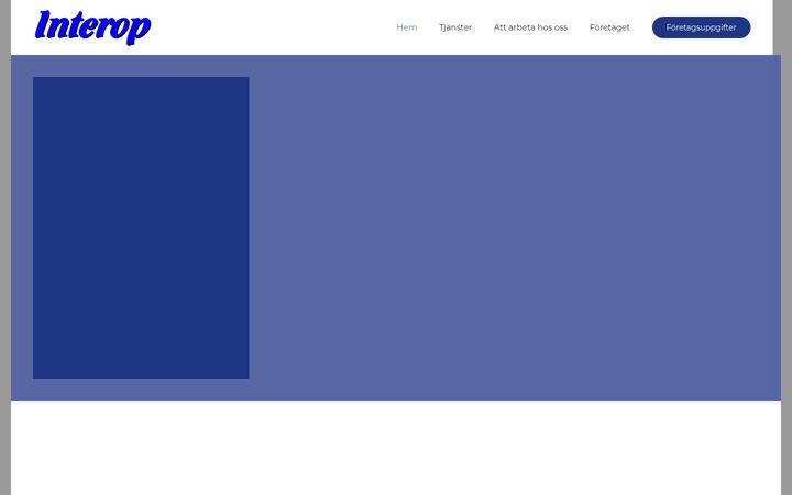 Screenshot of interop.se