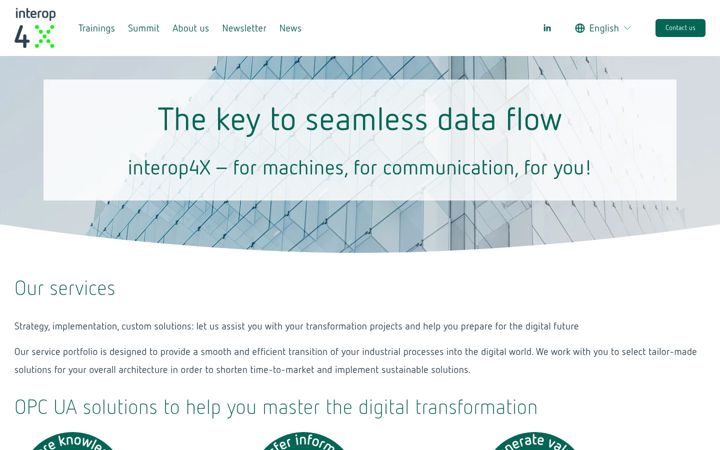 Screenshot of interop4x.de