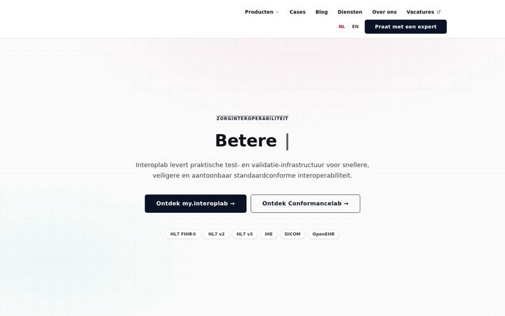 Screenshot of interoplab.nl
