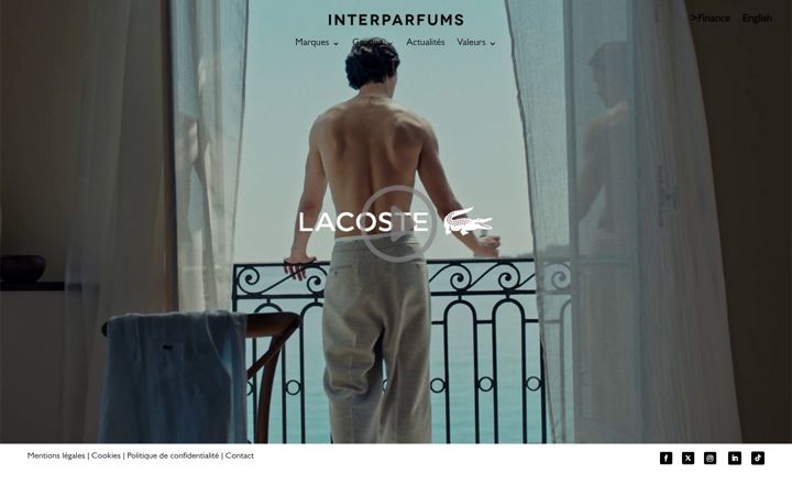 Screenshot of interparfums.fr