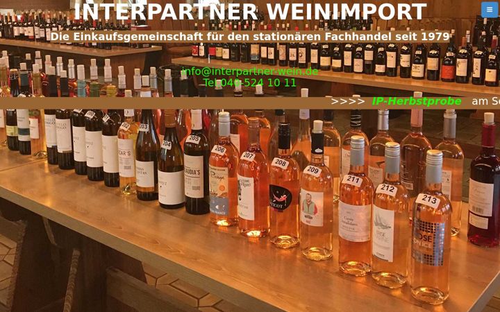 Screenshot of interpartner-wein.de