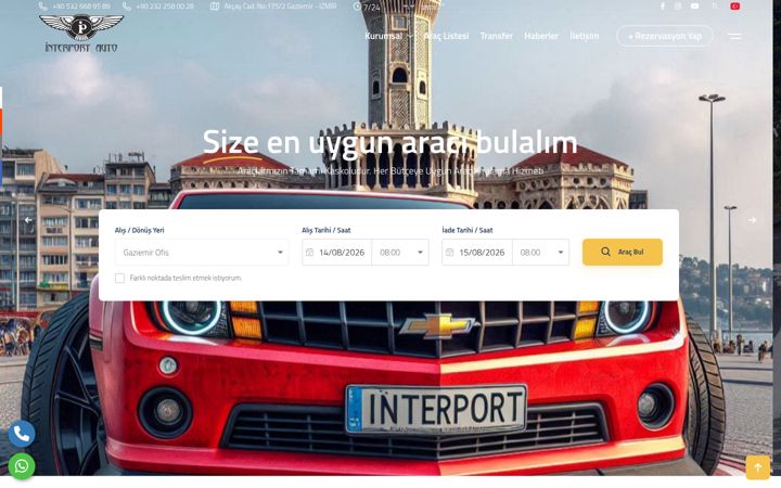 Screenshot of interportrentacar.com