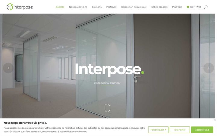 Screenshot of interpose.fr