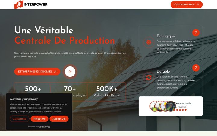Screenshot of interpower.ch