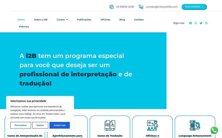 Screenshot of interpret2b.com