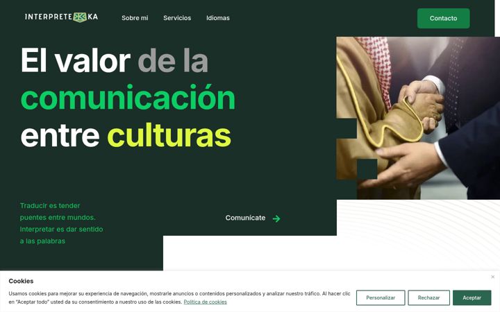 Screenshot of interpreteka.com