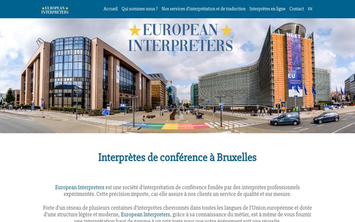 Screenshot of interpretesabruxelles.eu