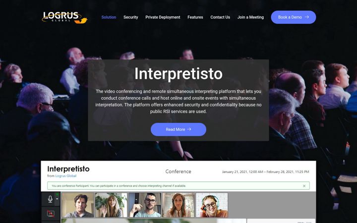Screenshot of interpretisto.com