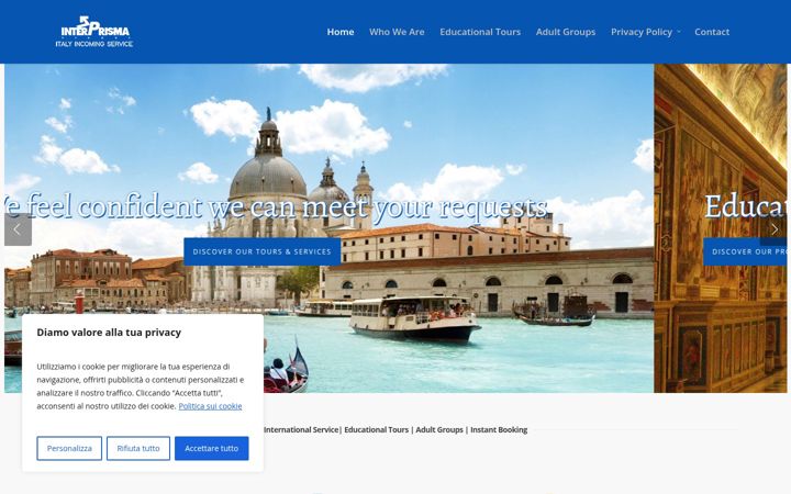 Screenshot of interprismaviaggi.it