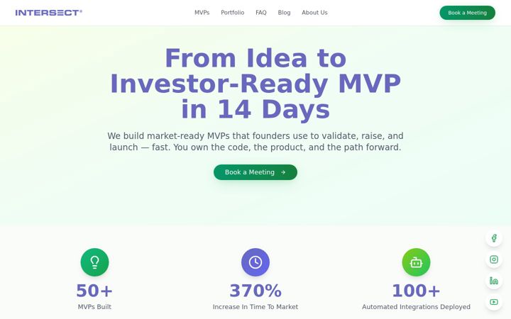 Screenshot of inters3ct.com