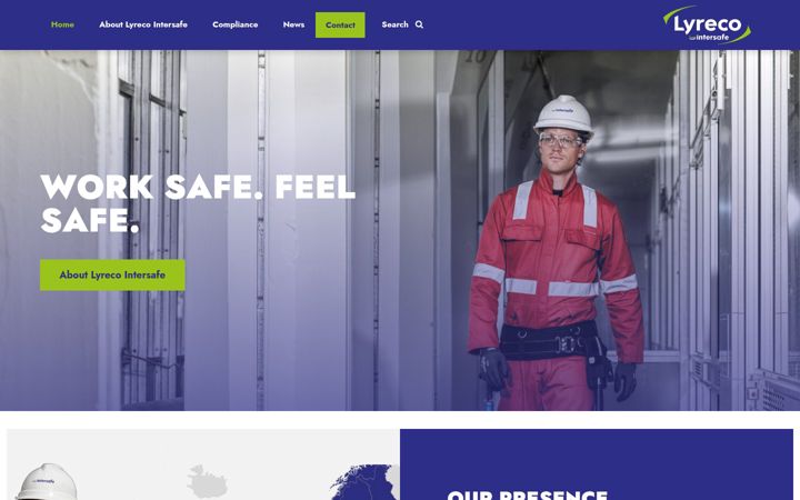 Screenshot of intersafe.eu