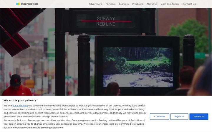 Screenshot of intersection.com