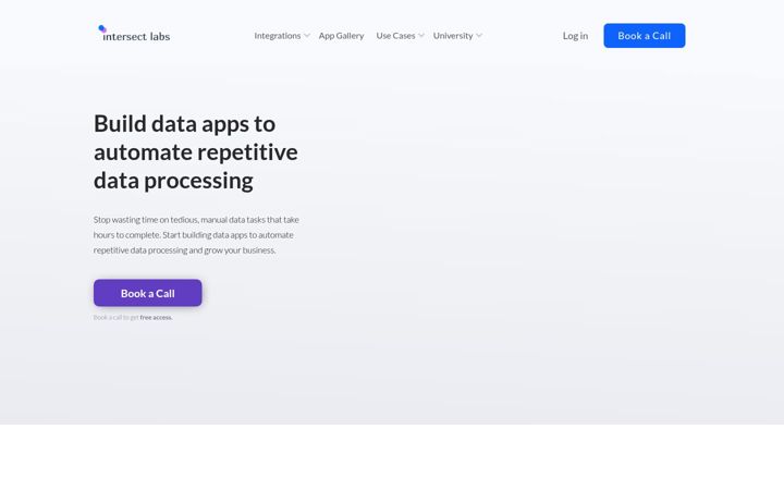 Screenshot of intersectlabs.io